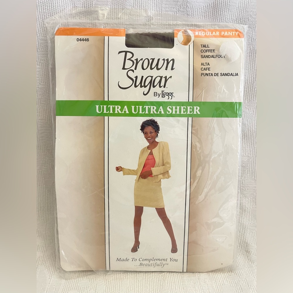 Brown Sugar Leggs Ultra Ultra Sheer TALL Coffee Sandalfoot Pantyhose